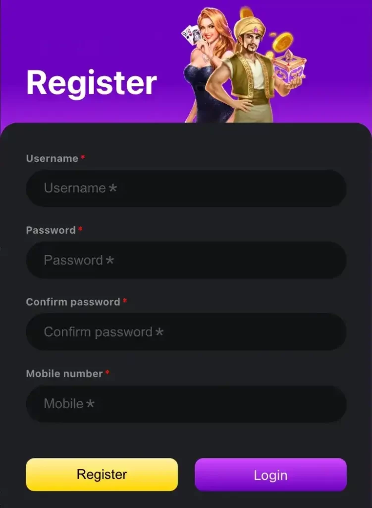 Register at Q36 Online Casino
